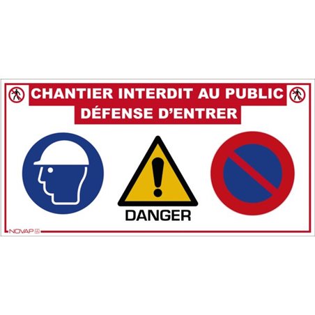 Panneau de chantier multi-informations