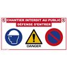 Panneau de chantier multi-informations