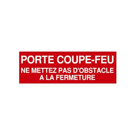 Panneau de prévention incendie