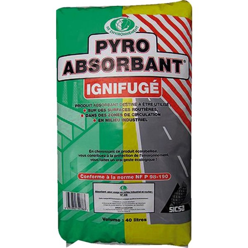 Absorbant ignifugé