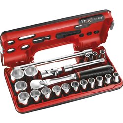 Cliquet et douilles 1/2'' coffret de 20 pièces SL.DBOX1PB