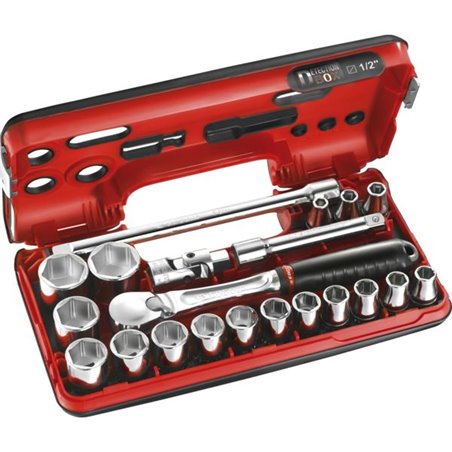 Cliquet et douilles 1/2'' coffret de 20 pièces SL.DBOX1PB