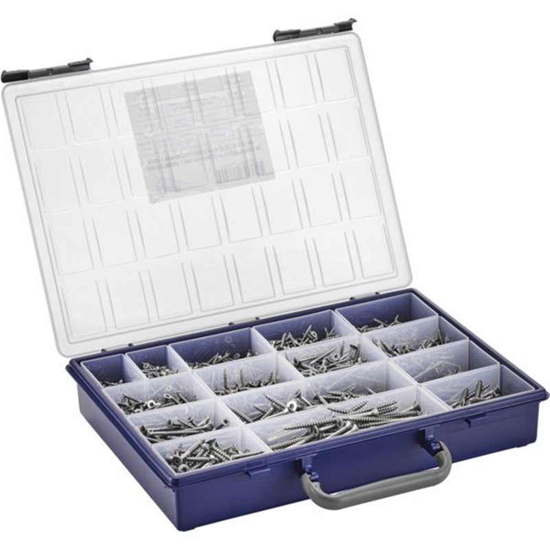 Coffret vis bois tête fraisée Torx - inox A2