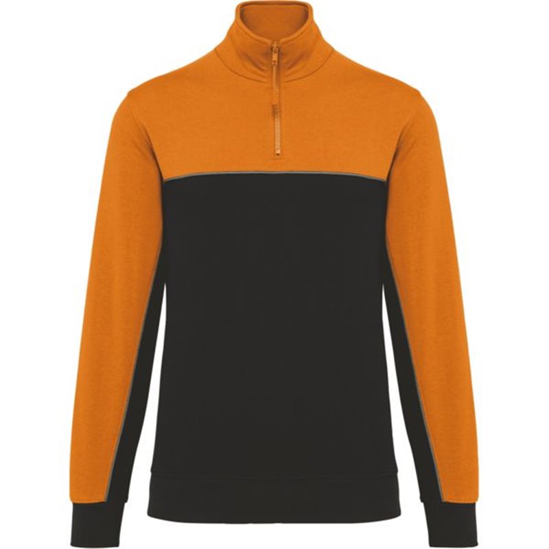 Sweat-shirt éco-responsable col zippé