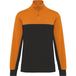 Sweat-shirt éco-responsable col zippé