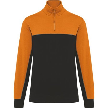 Sweat-shirt éco-responsable col zippé