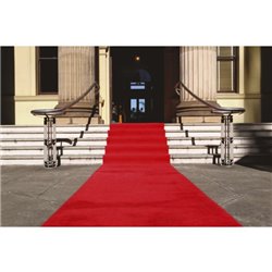 Tapis rouge au rouleau 