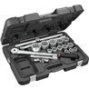 Cliquet et douilles 3/4'' coffret de 18 pièces KL.500PB