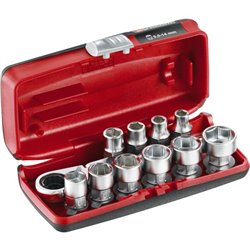 Cliquet et douilles 1/4'' coffret de 11 pièces RXPICOPB