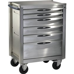 Servante 6 tiroirs inox