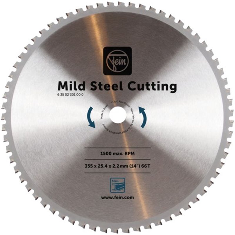 Lame de scie circulaire Mild Steel Cutting