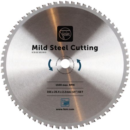 Lame de scie circulaire Mild Steel Cutting