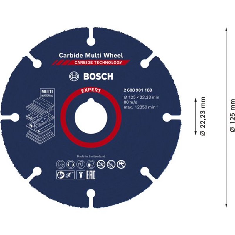 Disque à tronçonner expert carbide Multi Wheel 