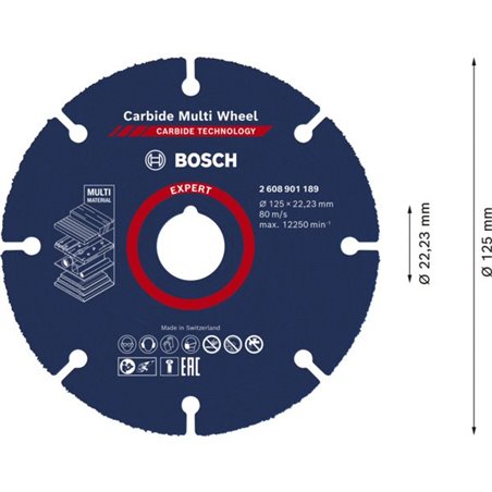 Disque à tronçonner expert carbide Multi Wheel 