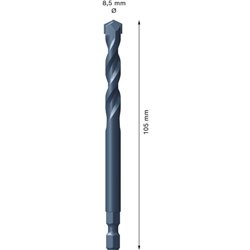 Foret de centrage expert carbure 105 mm