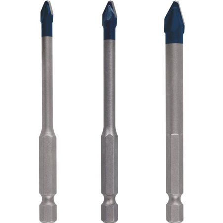 Lot 3 forets hard ceramic HEX-9 EXPERT 5/6/8