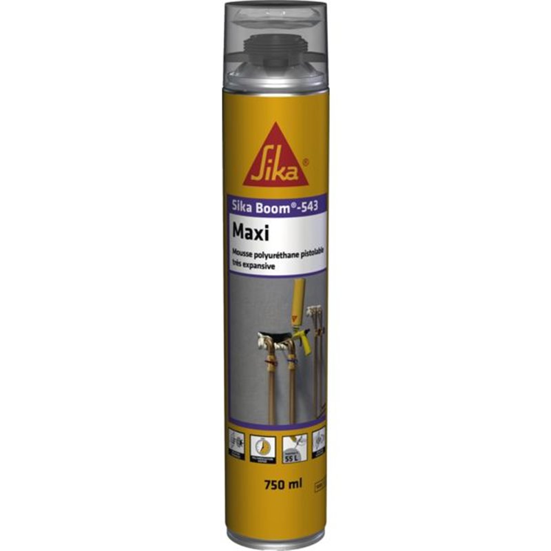 Mousse polyuréthane pistolable Sika Boom®-543 MAXI