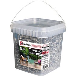 Seau de VissalBois terrasse simple filet Torx - inox A2/A4