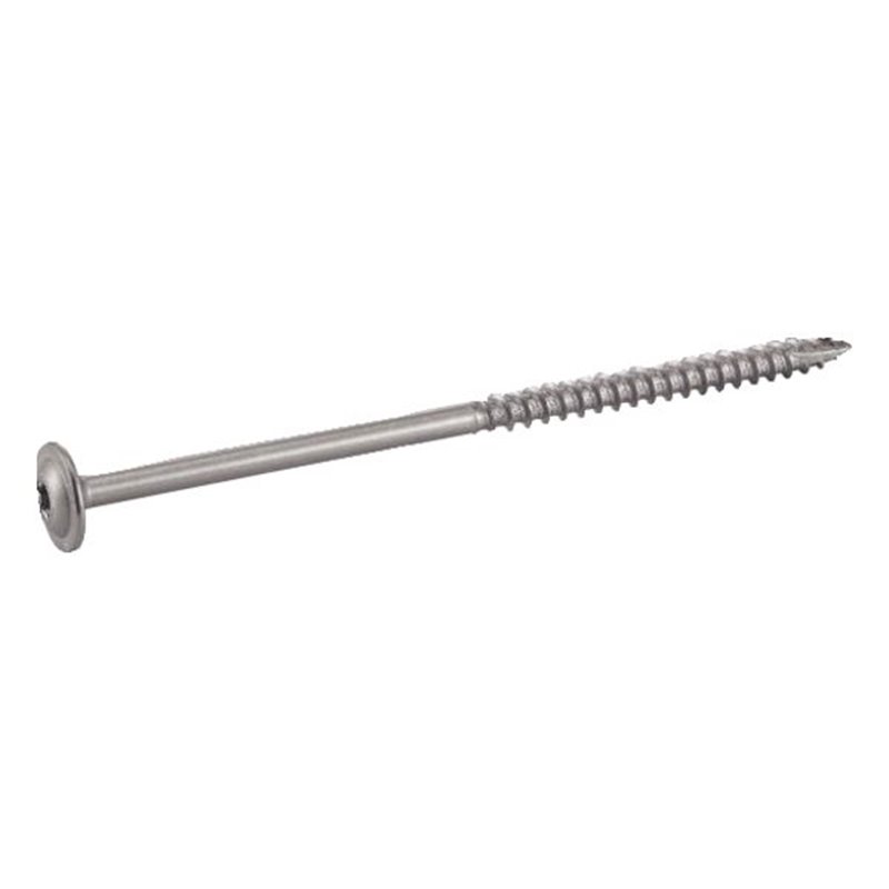 Vis de charpente tête plate large Torx - inox A2 