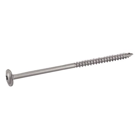 Vis de charpente tête plate large Torx - inox A2 