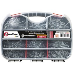 Mallette de 1100 vis TTAP Torx
