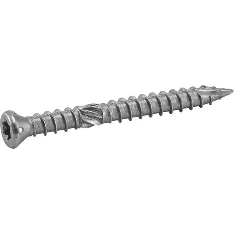 Vis terrasse tête fraisée double filet Torx - inox A2/A4