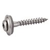 Vis bois tête fraisée bombée Torx - inox A2 