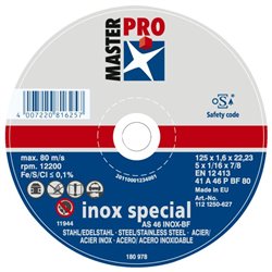 Disque à tronçonner inox et acier PSF MP