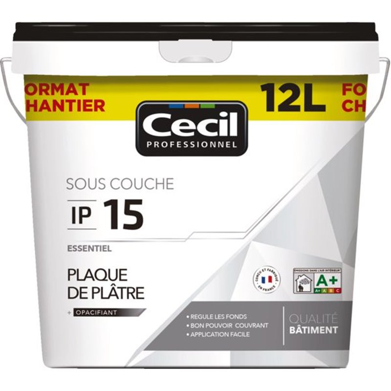 Sous-couche plaque de plâtre IP15