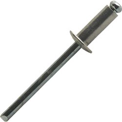 Rivet alu/acier tête plate